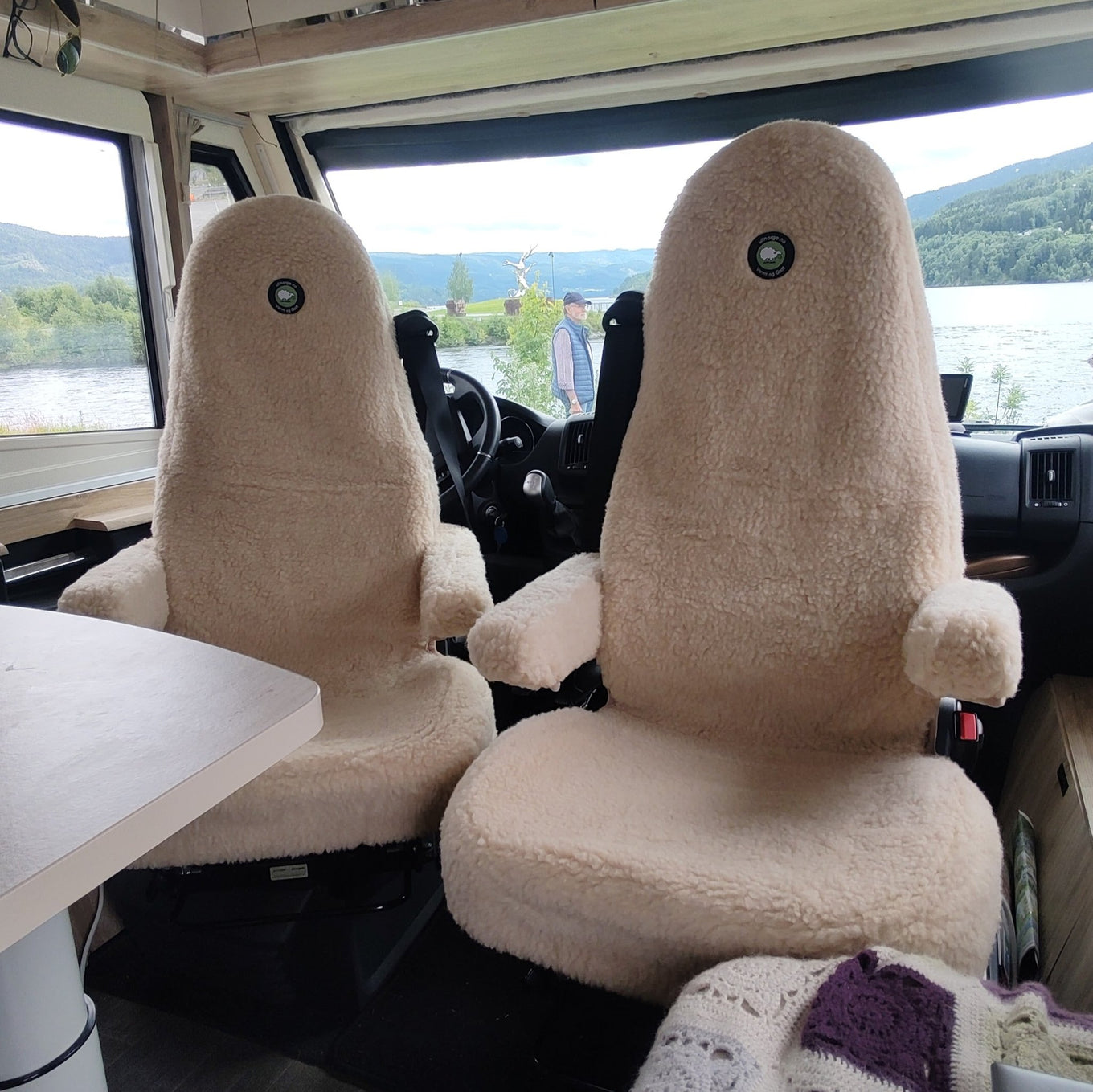 2 stk. Setetrekk til bobil (Helintegrert Fiat) .Gratis frakt ! - ULLNorge