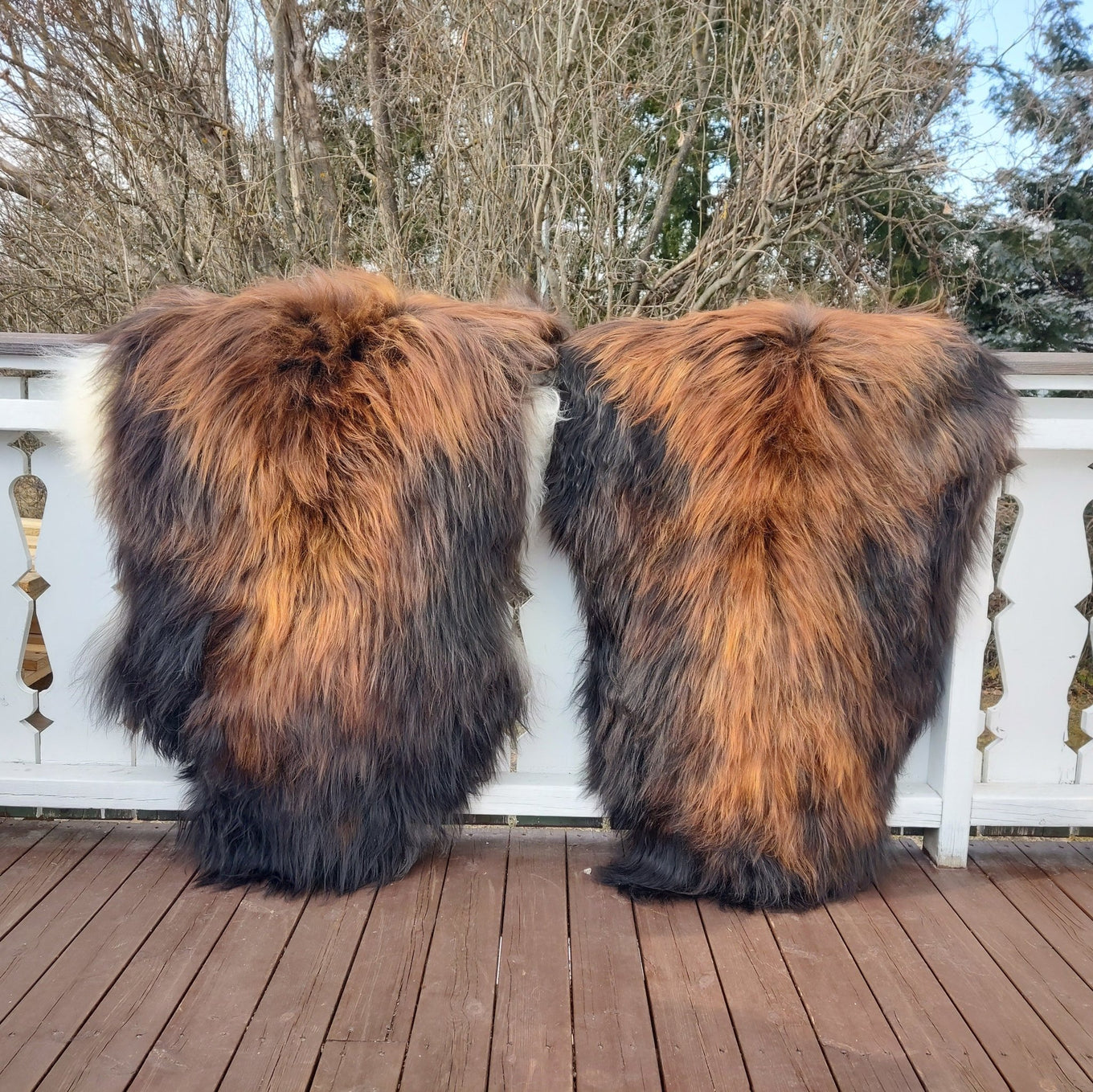 2 stk. Islandsk Flamme Saueskinn - Gratis Frakt - ULLNorge