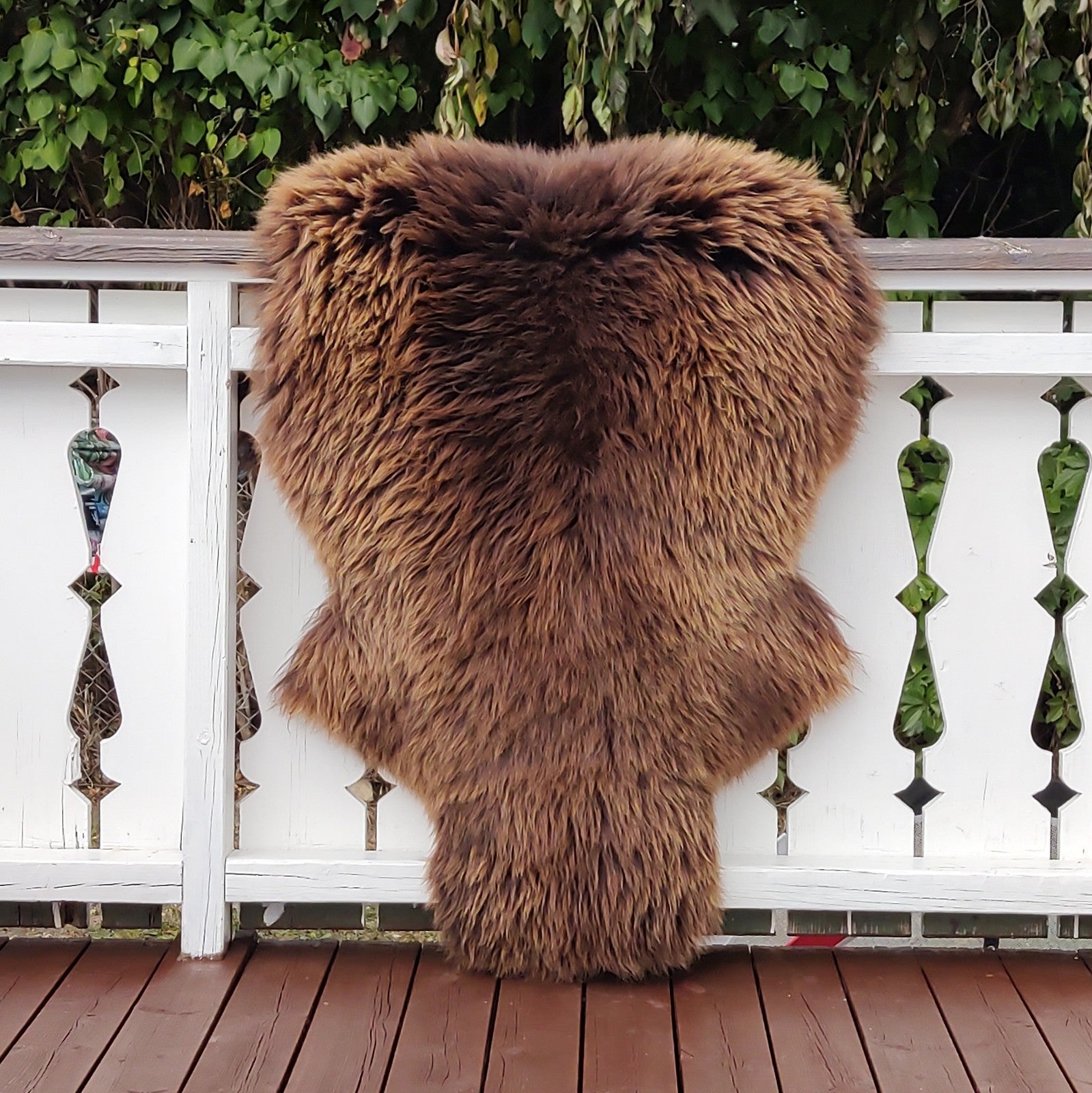 Store Brune Skinn Saueskinn - Gratis Frakt - ULLNorge