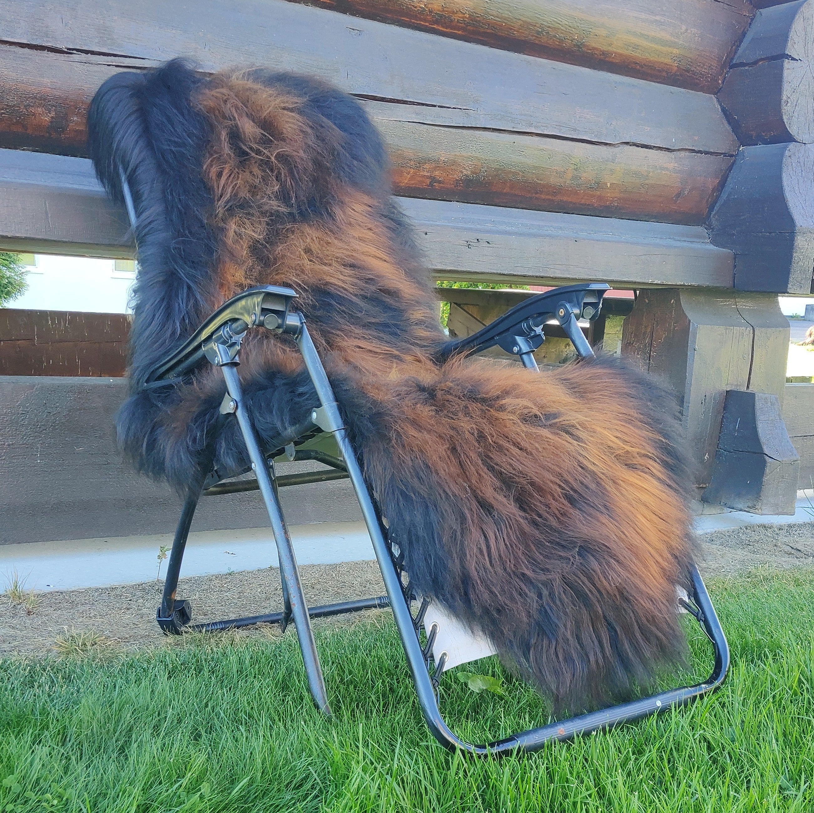 Dobbel saueskinnsfell 180cm-islandsk flamme. Gratis frakt !