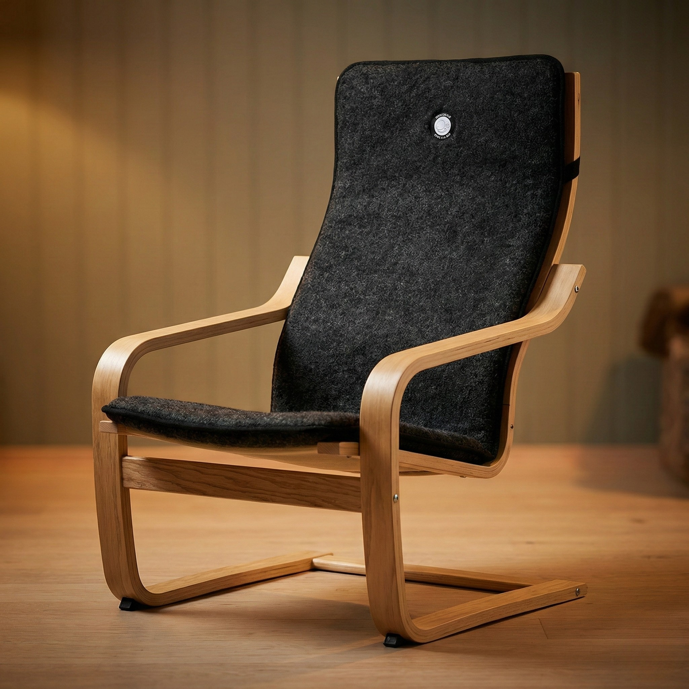 2 stk Sitteputer i ull til campingstol og andre stoler med høy rygg. Gratis frakt !