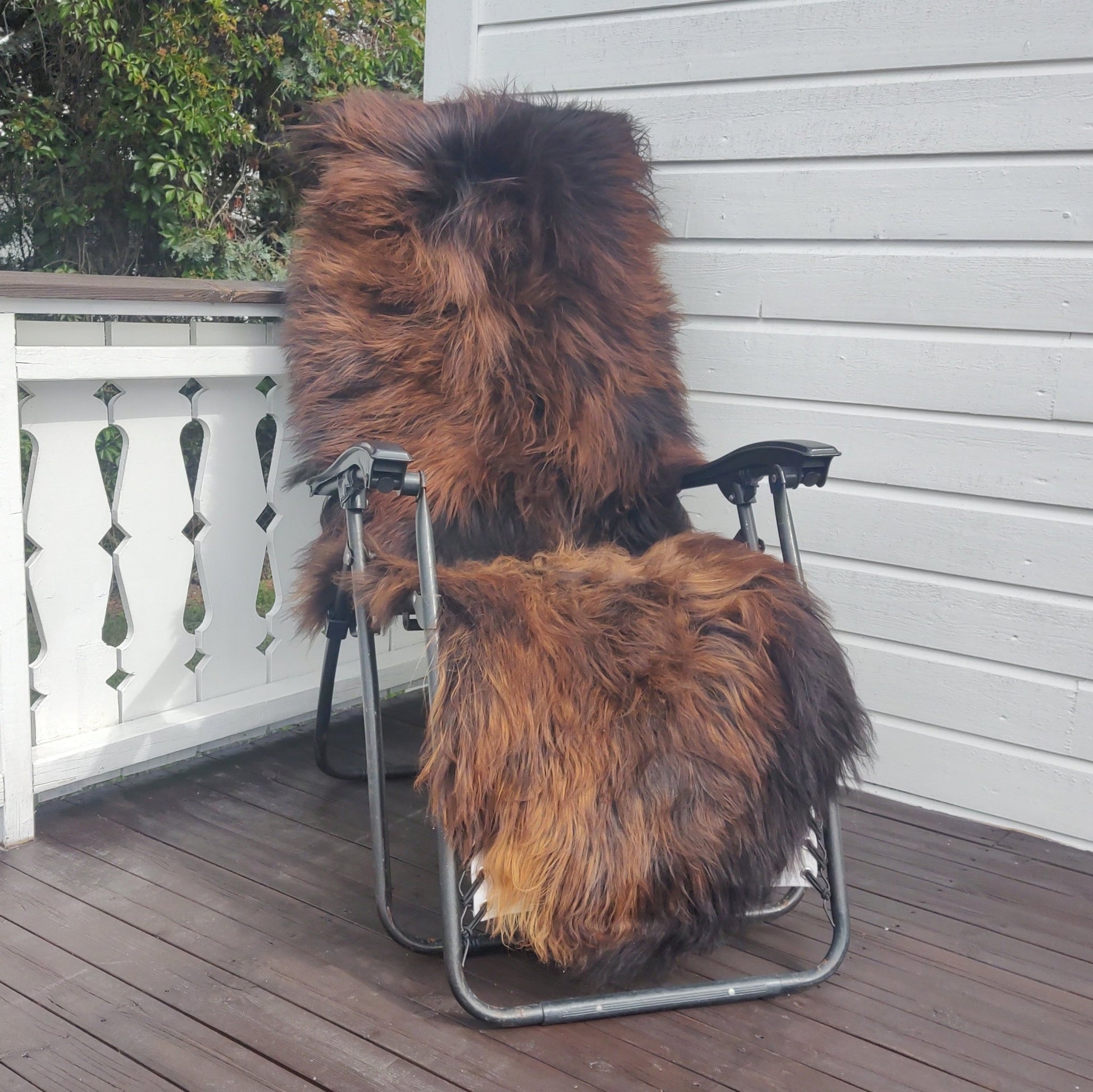 Dobbel saueskinnsfell 180cm - islandsk flamme. Gratis frakt ! - ULLNorge